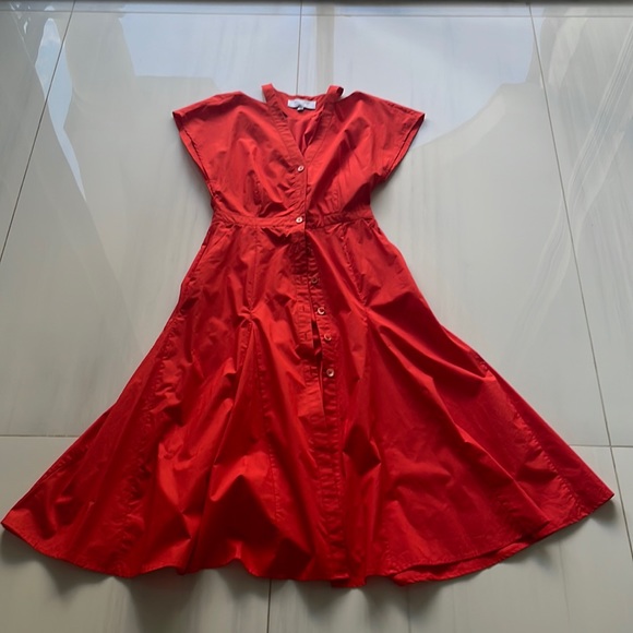 EQUIPMENT DORIANE MIDI COTTON DRESS - Picture 2 of 3